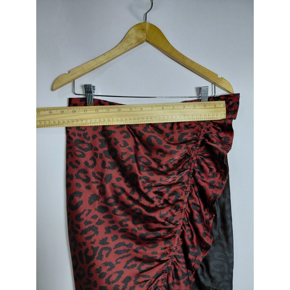 NWT Buddy Love Hope Skirt Merlot Leopard Print Animal Print Women Size M - Picture 8 of 10